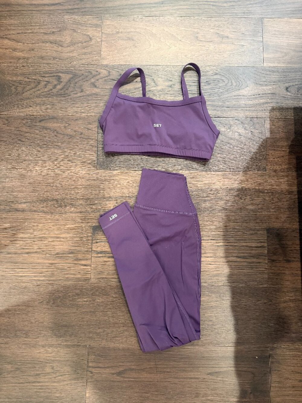 SET Active Women's PURPLE Seamless Sports Bra & Legging Set
